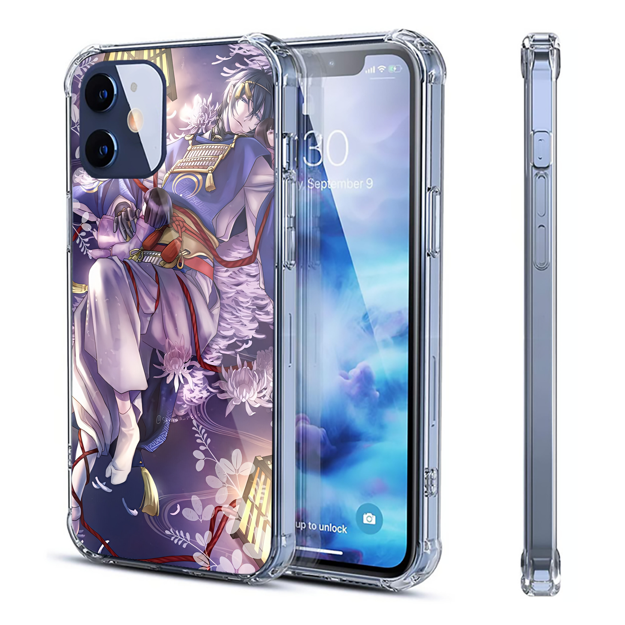 （画像用） 刀剣乱舞 Touken Ranbu 【iPhone 12シリーズ対応】透明スマホケース（クリアソフトケース）